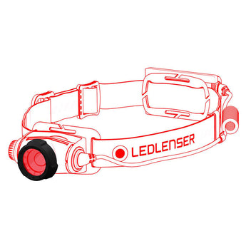 Ledlenser color filter on illustrated headlamp