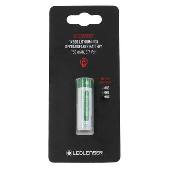 Ledlenser 880621 14500 3.7V Lithium Ion (Li-ion) Button Top Battery for the ML4, MH4, MH5, iH5R, P5R Core and P5R Work