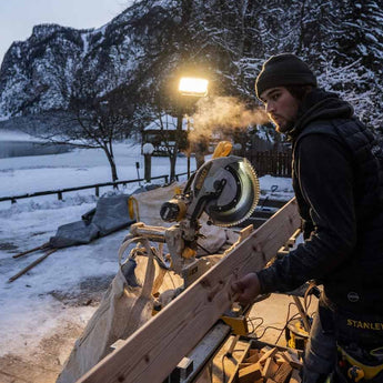 Ledlenser AF12 Work USB-C Rechargeable LED Area Light - 8000 Lumens - AC Powered or 14.4V 67.68Wh Li-ion Battery Pack