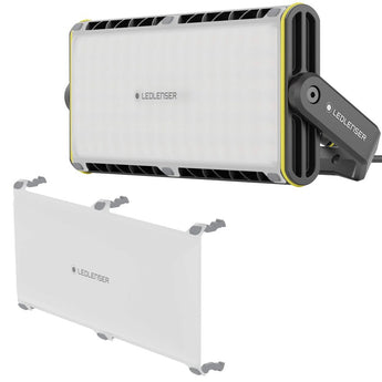 Ledlenser AF12 Work USB-C Rechargeable LED Area Light - 8000 Lumens - AC Powered or 14.4V 67.68Wh Li-ion Battery Pack