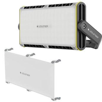 Ledlenser AF12 Work USB-C Rechargeable LED Area Light - 8000 Lumens - AC Powered or 14.4V 67.68Wh Li-ion Battery Pack