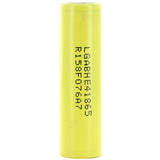 LG HE4 INR 18650 2500mAh 3.7V Unprotected 20A Lithium Manganese (LiMn2O4) Flat Top Battery