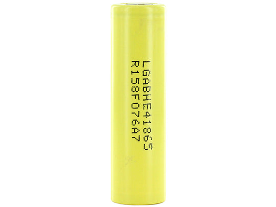 LG HE4 INR 18650 2500mAh 3.7V Unprotected 20A Lithium Manganese (LiMn2O4) Flat Top Battery