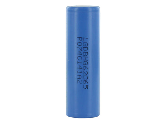 LG HG6 INR 20650 3000mAh 3.6V Unprotected High-Drain 30A Lithium Manganese Nickel (LiNiMnCoO2) Flat Top Battery