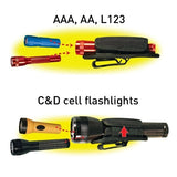 Nite Ize Light Holster Stretch for AAA, AA, L123, C & D cell Flashlights with 5/8 to 1.5 Diameter Barrels - Black