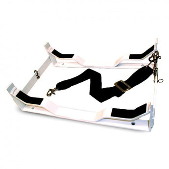 Revere Aluminum Cradle for Offshore Elite 4 Person Liferafter Container Pack - White Powder Coated Finish with Hydro Release (45-OE4CRAD)