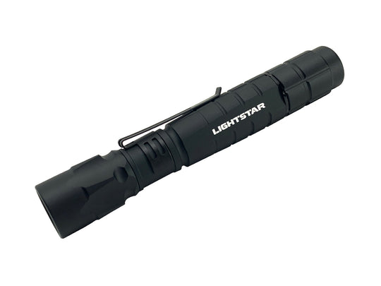 TerraLUX/LightStar LS-250 LED Flashlight - 250 Lumens - Includes 2 x AA - Matte-Black