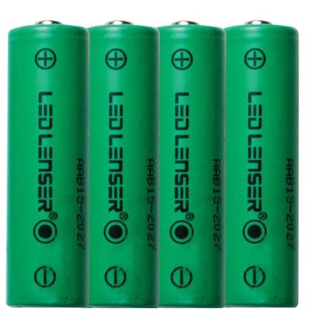 LED Lenser Ni-MH Rechargeable AA batteries for H14R Headlamp - 4 Pack (LED Lenser 880079)