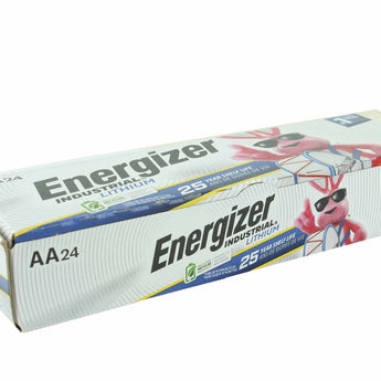 Energizer Industrial Lithium LN91 AA 3000mAh 1.5V High Energy 5A Lithium (LiFeS2) Button Top Batteries - 24 Pack