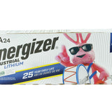 Energizer Industrial Lithium LN92 AAA 1250mAh 1.5V High Energy 1.5A Lithium (LiFeS2) Button Top Batteries - 24 Pack