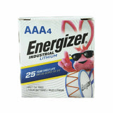 Energizer Industrial Lithium LN92 AAA 1250mAh 1.5V High Energy 1.5A Lithium (LiFeS2) Button Top Batteries - 24 Pack