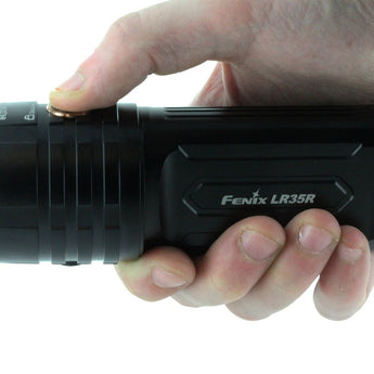 Fenix LR35R USB-C Rechargeable LED Flashlight - 6 x Luminus SST40 - 10000 Lumens - Includes 2 x 21700