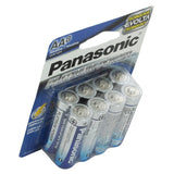 Panasonic Platinum Power LR6XE-8B AA 1.5V Alkaline Button Top Batteries - 8-Pack Retail Card