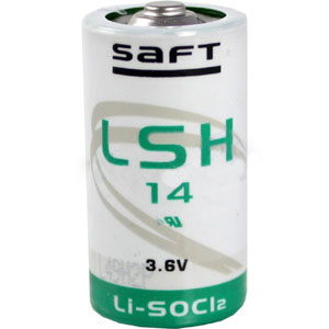 Saft LSH14 3.6V C Size Primary Lithium-Thionyl Chloride Battery (LiSOCl2) - Spiral Cell