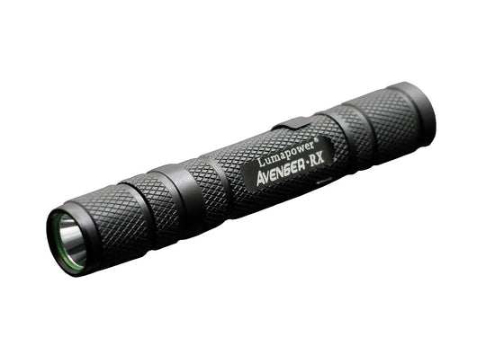 Lumapower Avenger RX LED Flashlight - 215 Lumens - Standard Version - with CREE XP-E2 R3 - Click & Twist Switch- Uses 1 x AAA
