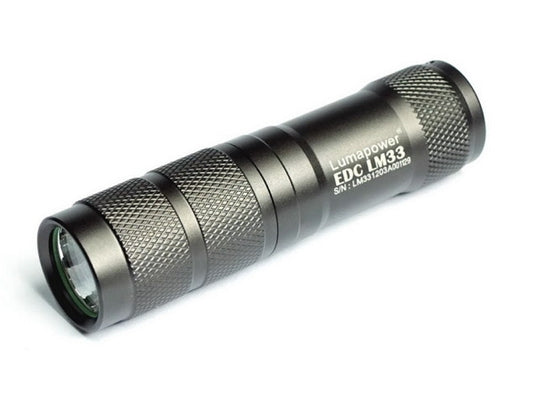 LumaPower LM33 EDC LED Flashlight with CREE XP-G R5 - Uses 1 x CR123A or 1 x 16340