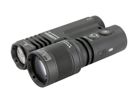 Acebeam Terminator M1 Dual Head LEP and LED Flashlight - 6500K or 5000K - Gray, Green, or MAO Marble Finish - Includes 1 x USB-C Rechargeable 21700