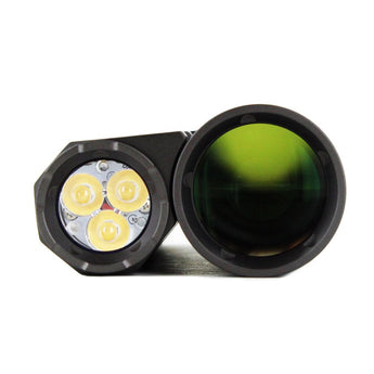 Acebeam Terminator M1 Dual Head LEP and LED Flashlight - 6500K or 5000K - Gray, Green, or MAO Marble Finish - Includes 1 x USB-C Rechargeable 21700