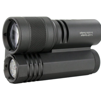Acebeam Terminator M1 Dual Head LEP and LED Flashlight - 6500K or 5000K - Gray, Green, or MAO Marble Finish - Includes 1 x USB-C Rechargeable 21700