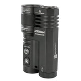 Acebeam Terminator M1 Dual Head LEP and LED Flashlight - 6500K or 5000K - Gray, Green, or MAO Marble Finish - Includes 1 x USB-C Rechargeable 21700