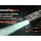 Acebeam M2-X with RGB LED Flashlight Informational Slide - Multi Light Sources EDC Flashlight