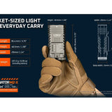 Acebeam M2-X with RGB LED Flashlight Informational Slide - Pocket Sized Light for Everyday Carry