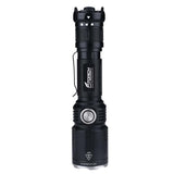 Fitorch M30R Rechargeable Tactical LED Flashlight - CREE XHP35 HD - 1800 Lumens - Uses 1 x 18650 (included) or 2 x CR123A