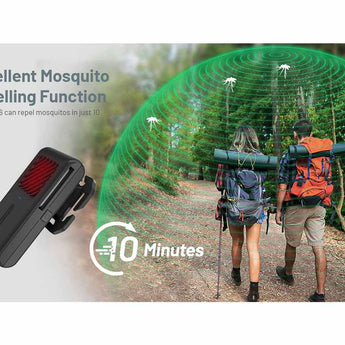 Nitecore EMR06 USB-C Rechargeable Portable Electronic Insect Repeller - Uses 1800mAh Li-ion Battery Pack - Black or Desert Tan