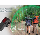 Nitecore EMR06 USB-C Rechargeable Portable Electronic Insect Repeller - Uses 1800mAh Li-ion Battery Pack - Black or Desert Tan