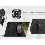 Nitecore EMR06 USB-C Rechargeable Portable Electronic Insect Repeller - Uses 1800mAh Li-ion Battery Pack - Black or Desert Tan