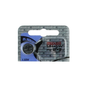 Maxell SR44SW 303 165mAh 1.55V Silver Oxide Button Cell Battery - Hologram Packaging - 1 Piece Tear Strip, Sold Individually