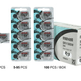 Maxell SR1136SW 344 100mAh 1.55V Silver Oxide Button Cell Battery - Hologram Packaging - 1 Piece Tear Strip, Sold Individually