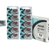Maxell SR1136SW 344 100mAh 1.55V Silver Oxide Button Cell Battery - Hologram Packaging - 1 Piece Tear Strip, Sold Individually
