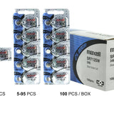 Maxell SR712SW 346 10mAh 1.55V Silver Oxide Button Cell Battery - Hologram Packaging - 1 Piece Tear Strip, Sold Individually