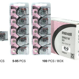 Maxell SR621W 363 23mAh 1.55V Silver Oxide Button Cell Battery - Hologram Packaging - 1 Piece Tear Strip, Sold Individually