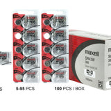 Maxell SR43W 386 125mAh 1.55V Silver Oxide Button Cell Battery - Hologram Packaging - 1 Piece Tear Strip, Sold Individually