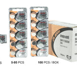 Maxell SR1130SW 390 83mAh 1.55V Silver Oxide Button Cell Battery - Hologram Packaging - 1 Piece Tear Strip, Sold Individually