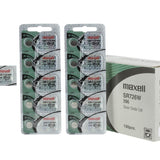 Maxell SR726W 396 28mAh 1.55V Silver Oxide Button Cell Battery - Hologram Packaging - 1 Piece Tear Strip, Sold Individually