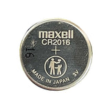 Maxell CR2016 90mAh 3V Lithium Primary (LiMNO2) Coin Cell Battery - Hologram Packaging - 1 Piece Blister Pack