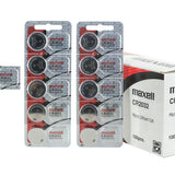 Maxell CR2032 220mAh 3V Lithium Primary (LiMNO2) Coin Cell Battery - Hologram Packaging - 1 Piece Tear Strip, Sold Individually