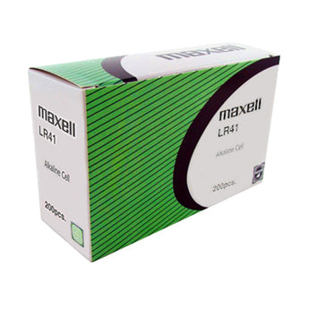 Maxell LR41 1.5V Alkaline Coin Cell Battery (AG3 392 192) - Hologram Packaging - 1 Piece Tear Strip