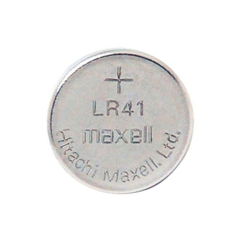 Maxell LR41 1.5V Alkaline Coin Cell Battery (AG3 392 192) - Hologram Packaging - 1 Piece Tear Strip