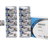 Maxell LR44 1.5V Alkaline Coin Cell Battery (A76 76A AG13 L1154 G13 V13GA 357) - 1 Piece Tear Strip (Minimum Qty of 2)