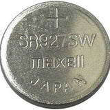 Maxell SR927SW 395 55mAh 1.55V Silver Oxide Button Cell Battery - Bulk