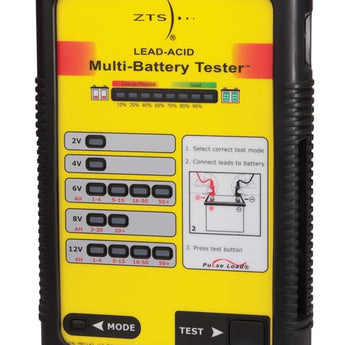ZTS Lead-Acid Multi-Battery Tester W/Clip-Type Lead Set (Includes Accessory Kit)