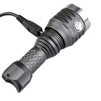 MecArmy PT10 Ultra Bright Rechargeable Flashlight - 3 x CREE XP-G2 - 800 Lumens - Includes 1 x 10440