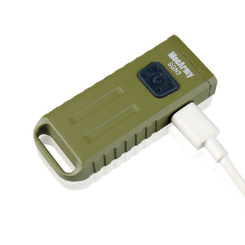 MecArmy SGN3 Rechargeable Keychain Flashlight - 1 x CREE XP-G2 White, 1 x 3mm Red, and 1 x 3mm UV LED - 160 Lumens - Includes Built-In 280mAh Li-ion Battery Pack - Comes in a variety of colors