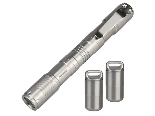 Mecarmy X7S Flashlight and Lighter - CREE XP-G2 LED - 130 Lumens - Includes 1 x 10180 - Polished