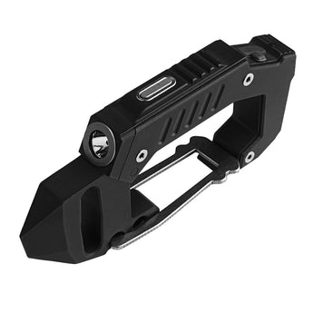 MecArmy FL10 Rechargeable EDC Carabiner Flashlight - CREE XP-G2 S4 LED - 360 Lumens - Includes Built-In 100mAh Battery Pack