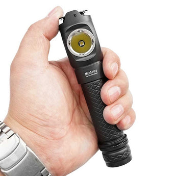 MecArmy FM18 Dual Switch Rechargeable Flashlight - CREE XPL-HI V3 LED - 820 Lumens - Includes 1 x 18650